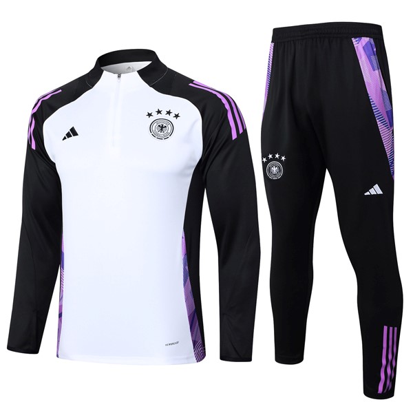 Sudadera De Training Alemania 2024/25 Blanco Negro 3